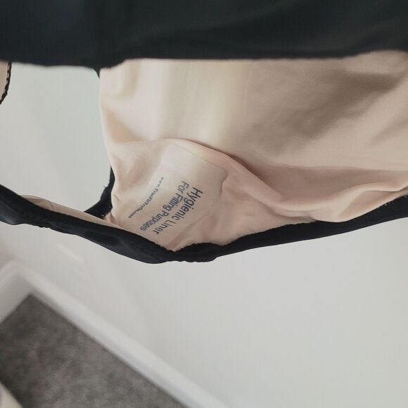 New Cabana Life Ladies Front Zip UniSuit In Black & Gold Size Large Nwt - Picture 3 of 11